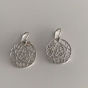 Tous Round Silver Earrings
